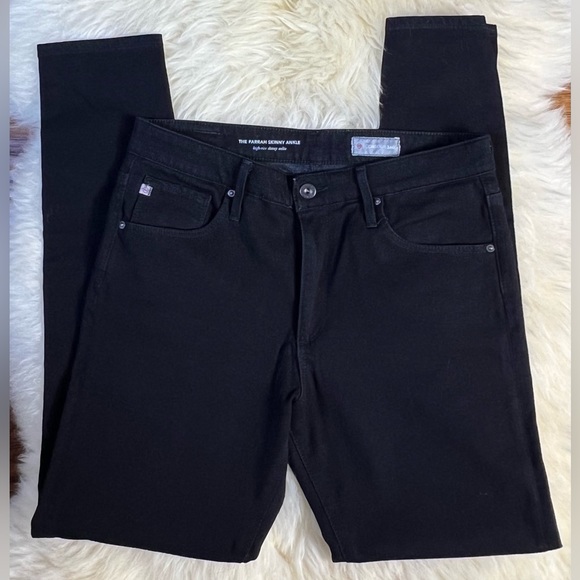 AG The Farrah High Rise Black Skinny Jeans, Size 29 - Picture 6 of 12